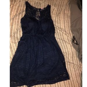 Medium Navy Blue lace skater dress
